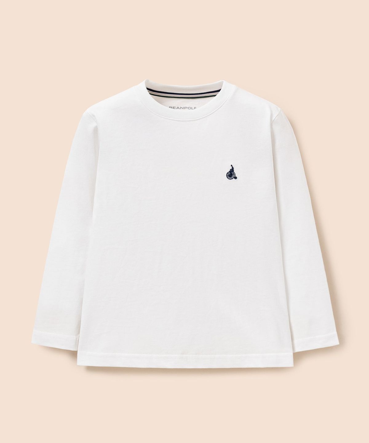 빈폴 키즈(BEANPOLE KIDS) [Essential] 수피마 베이직 긴소매 티셔츠  아이보리 (BI6141UE20)
