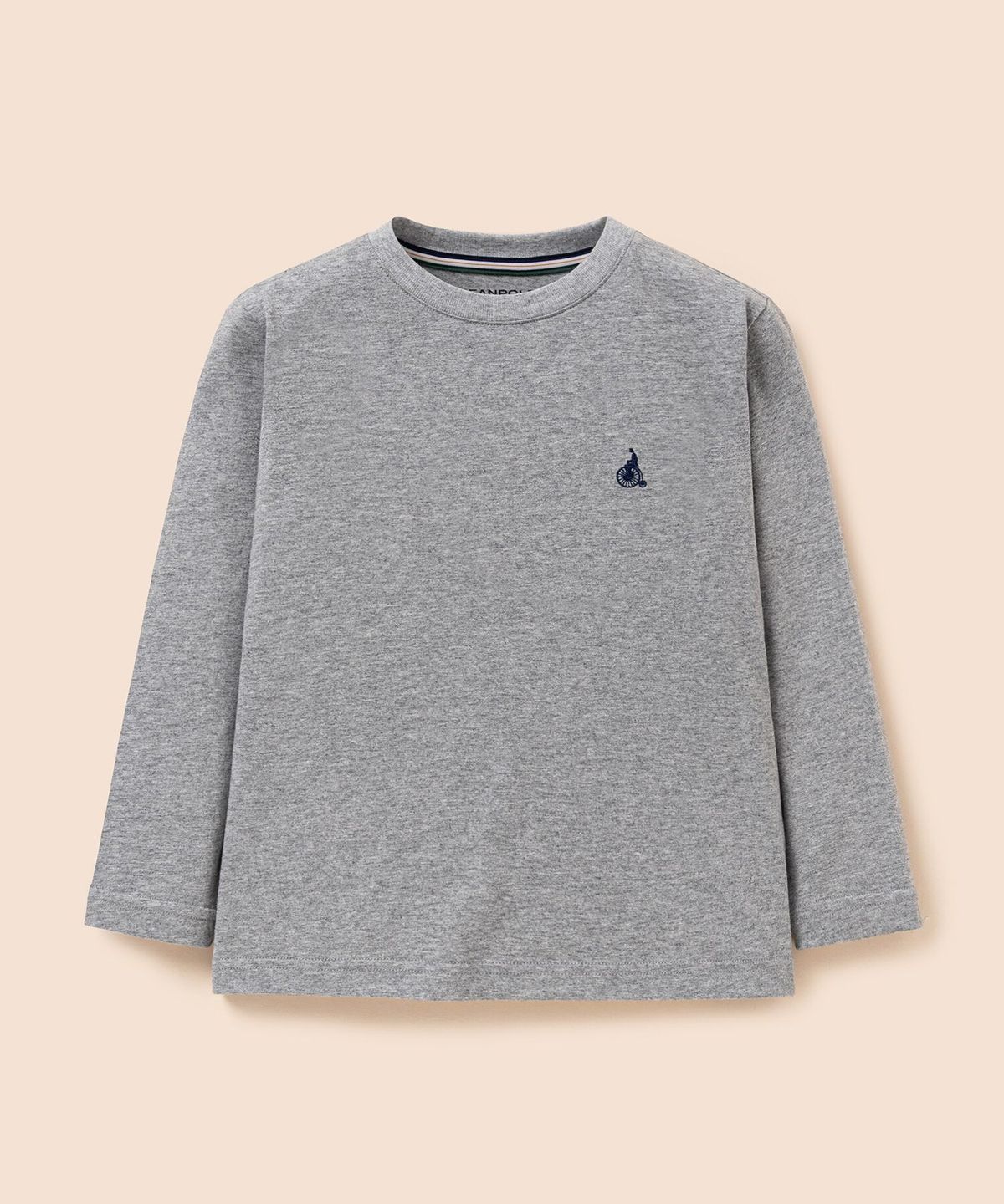 빈폴 키즈(BEANPOLE KIDS) [Essential] 수피마 베이직 긴소매 티셔츠  그레이 (BI6141UE23) (BI6141UE23)