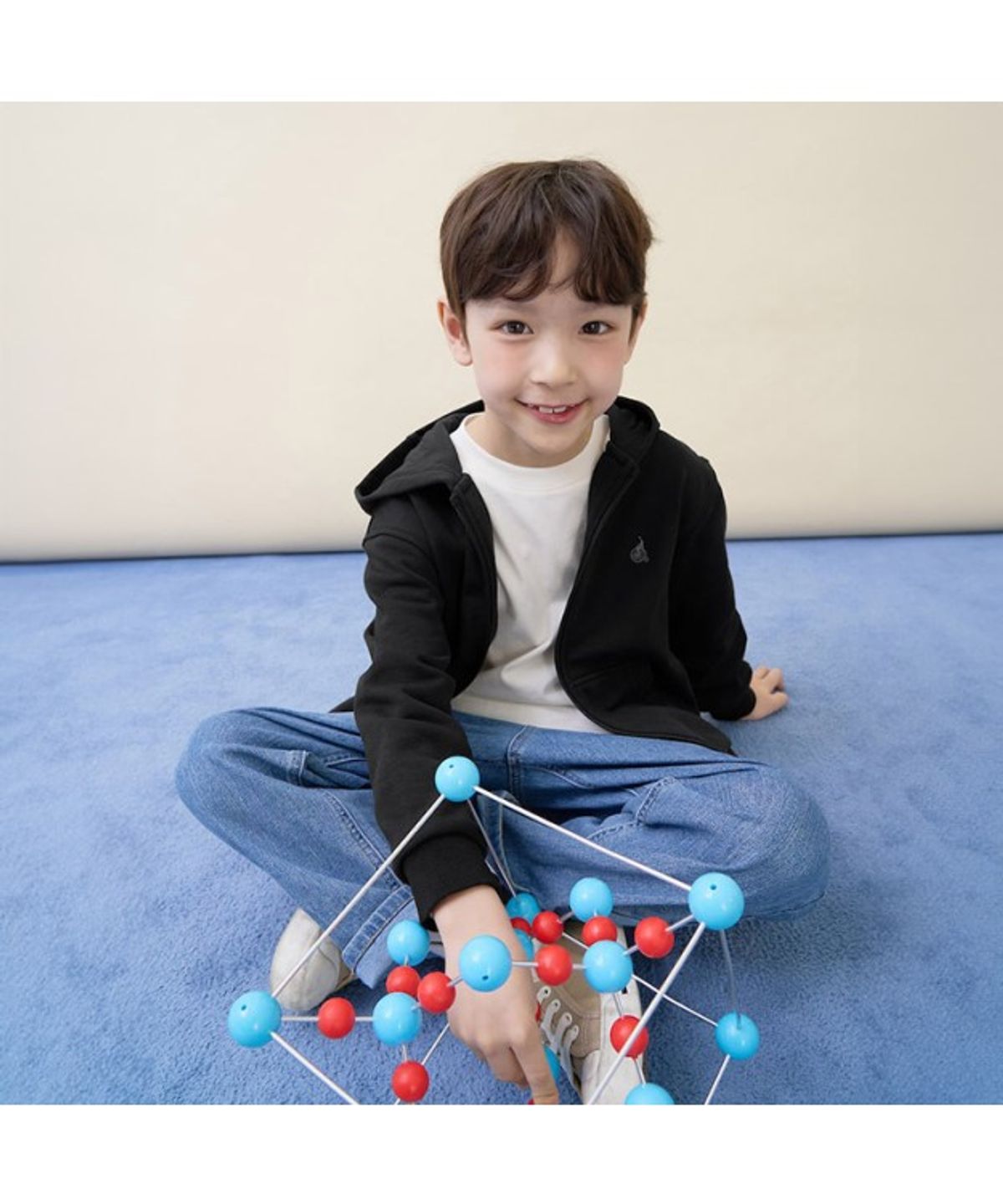 빈폴 키즈(BEANPOLE KIDS) [Essential] 후드 집업  블랙 (BI6141UE45) (BI6141UE45)