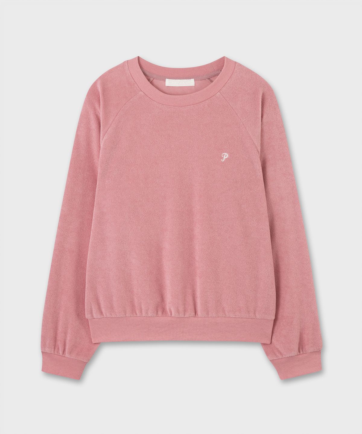 플랙 우먼(PLAC WOMEN) 자수 로고 테리 스웻셔츠 2colors
