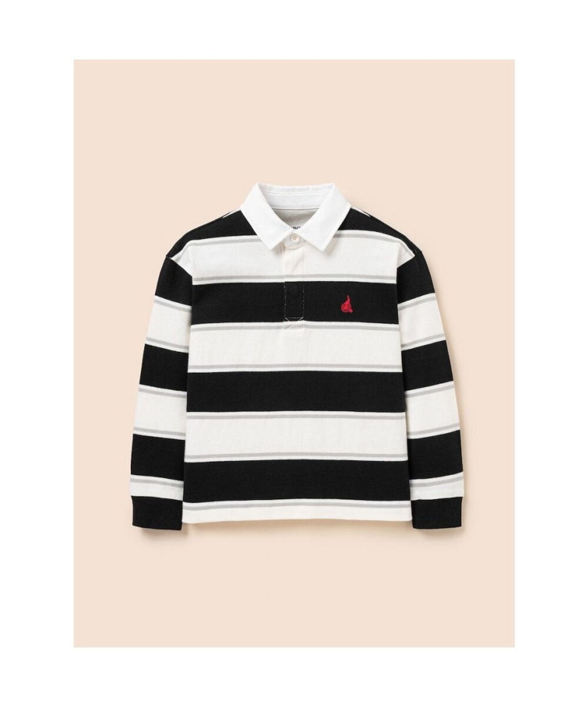 빈폴 키즈(BEANPOLE KIDS) 럭비 스트라이프 긴소매 티셔츠  아이보리 (BI6141U020)
