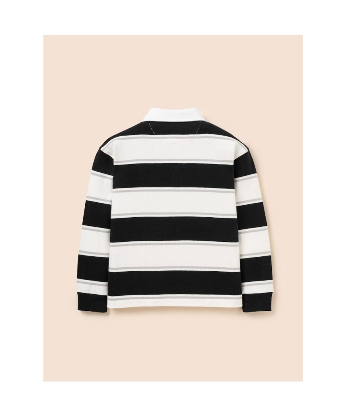 빈폴 키즈(BEANPOLE KIDS) 럭비 스트라이프 긴소매 티셔츠  아이보리 (BI6141U020)