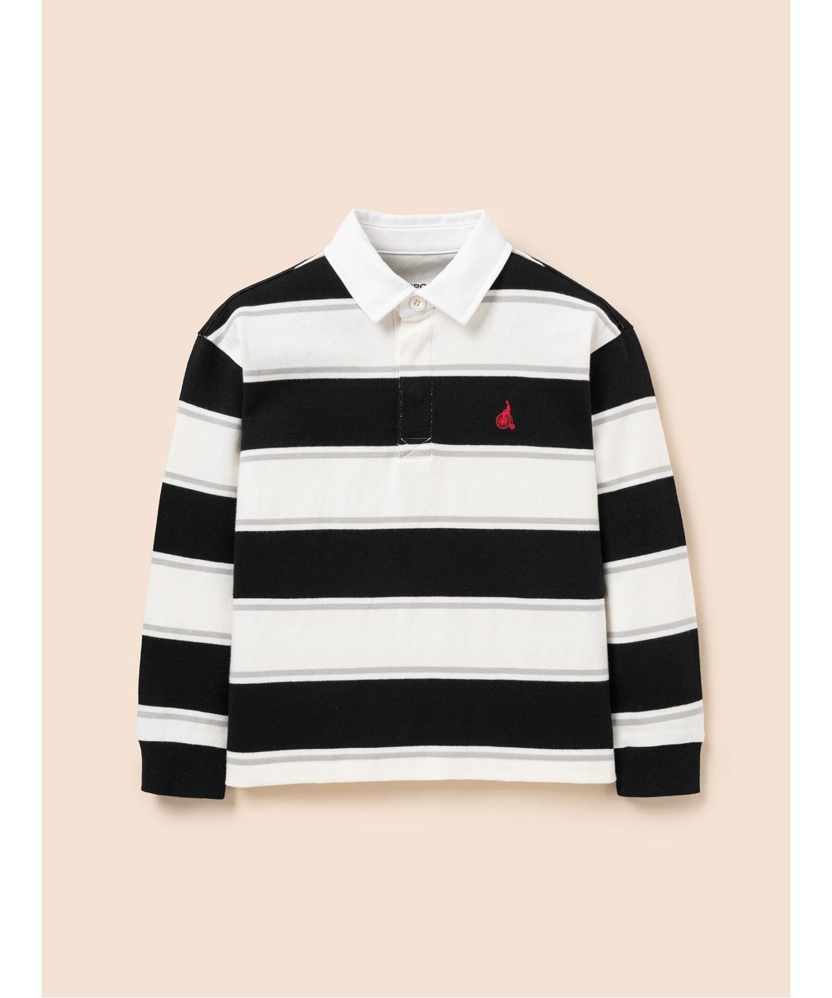 빈폴 키즈(BEANPOLE KIDS) 럭비 스트라이프 긴소매 티셔츠  아이보리 (BI6141U020)