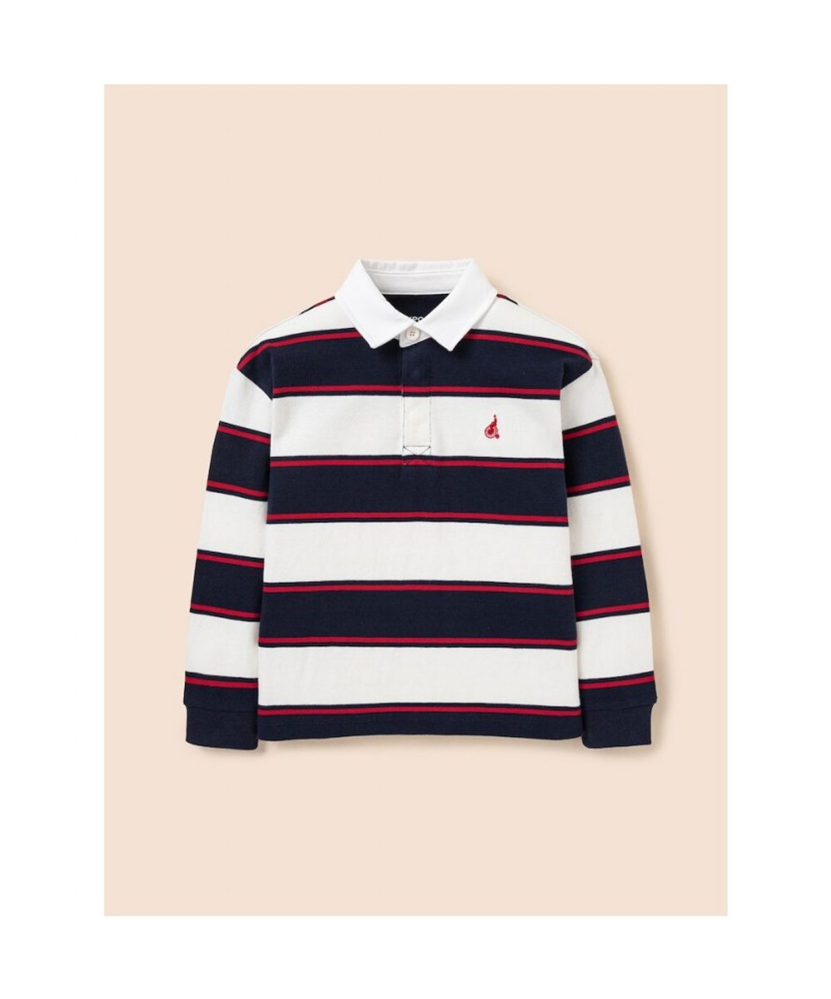빈폴 키즈(BEANPOLE KIDS) 럭비 스트라이프 긴소매 티셔츠  네이비 (BI6141U02R)