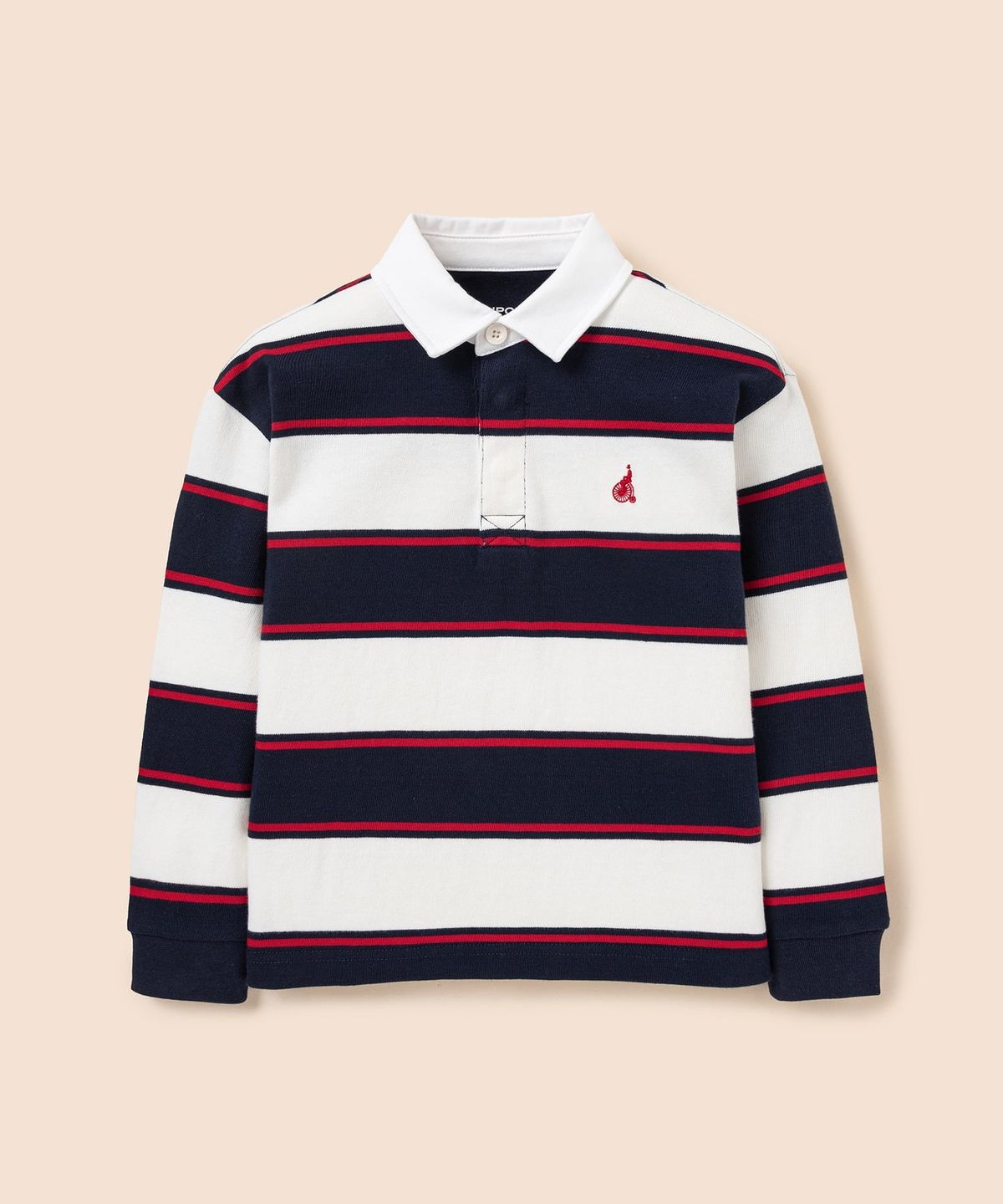 빈폴 키즈(BEANPOLE KIDS) 럭비 스트라이프 긴소매 티셔츠  네이비 (BI6141U02R)