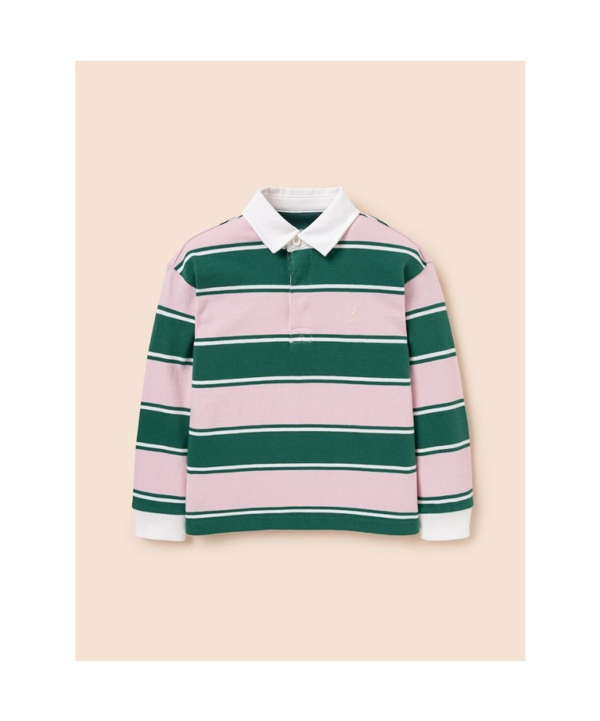 빈폴 키즈(BEANPOLE KIDS) 럭비 스트라이프 긴소매 티셔츠  라이트 핑크 (BI6141U02Y)