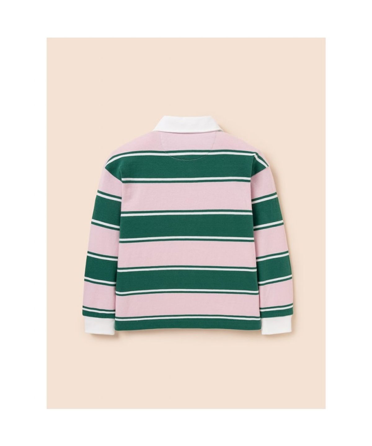 빈폴 키즈(BEANPOLE KIDS) 럭비 스트라이프 긴소매 티셔츠  라이트 핑크 (BI6141U02Y)