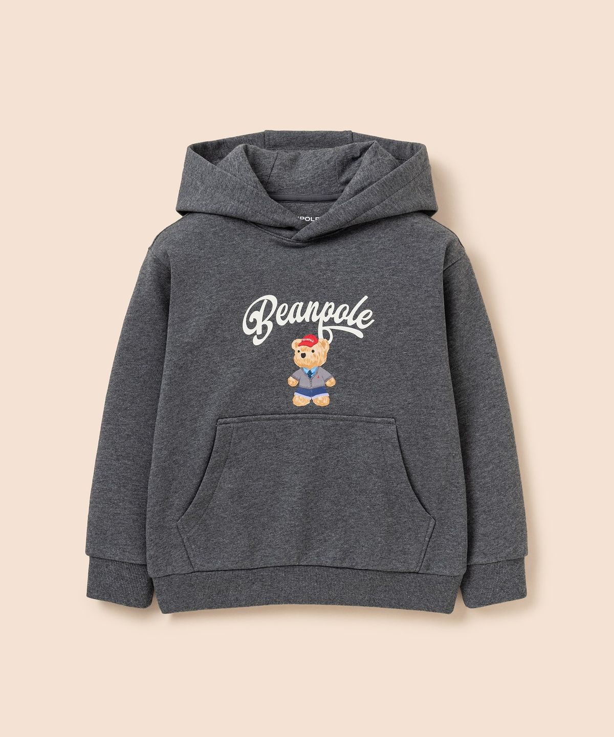 빈폴 키즈(BEANPOLE KIDS) 곰돌이 후드 스웨트 셔츠  애쉬 (BI6141U104)