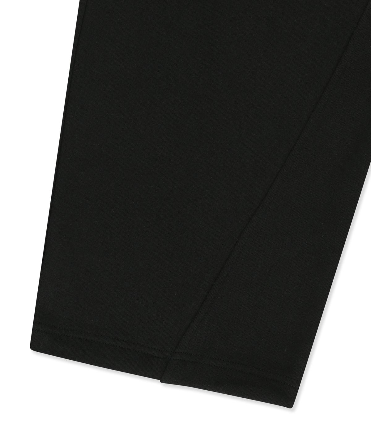 브라운브레스(BROWNBREATH) STAMP TAG WIDE SWEATPANTS - BLACK