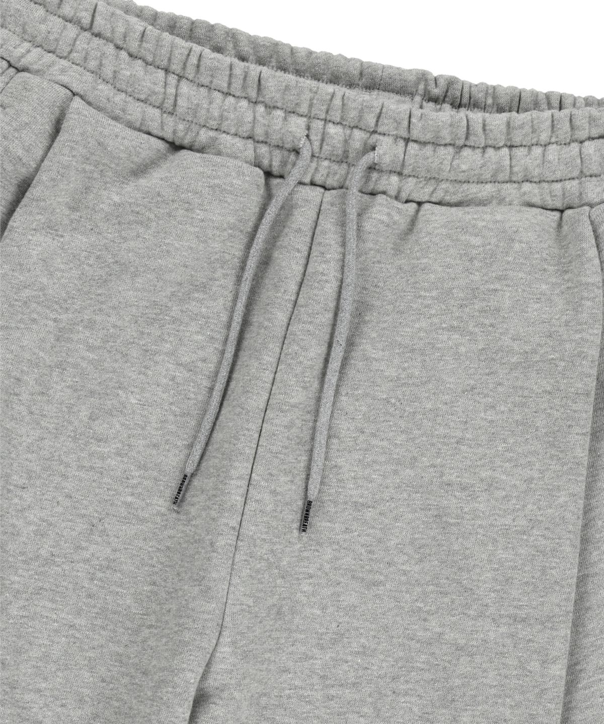 브라운브레스(BROWNBREATH) STAMP TAG WIDE SWEATPANTS - MELANGE GREY