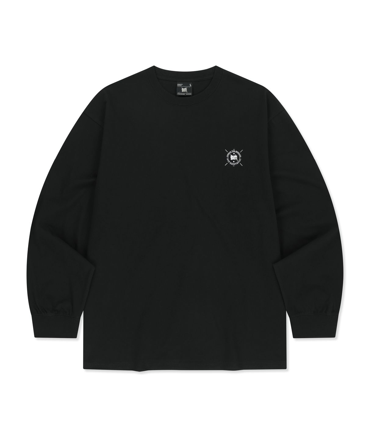 브라운브레스(BROWNBREATH) STAMP TAG LONGSLEEVE - BLACK