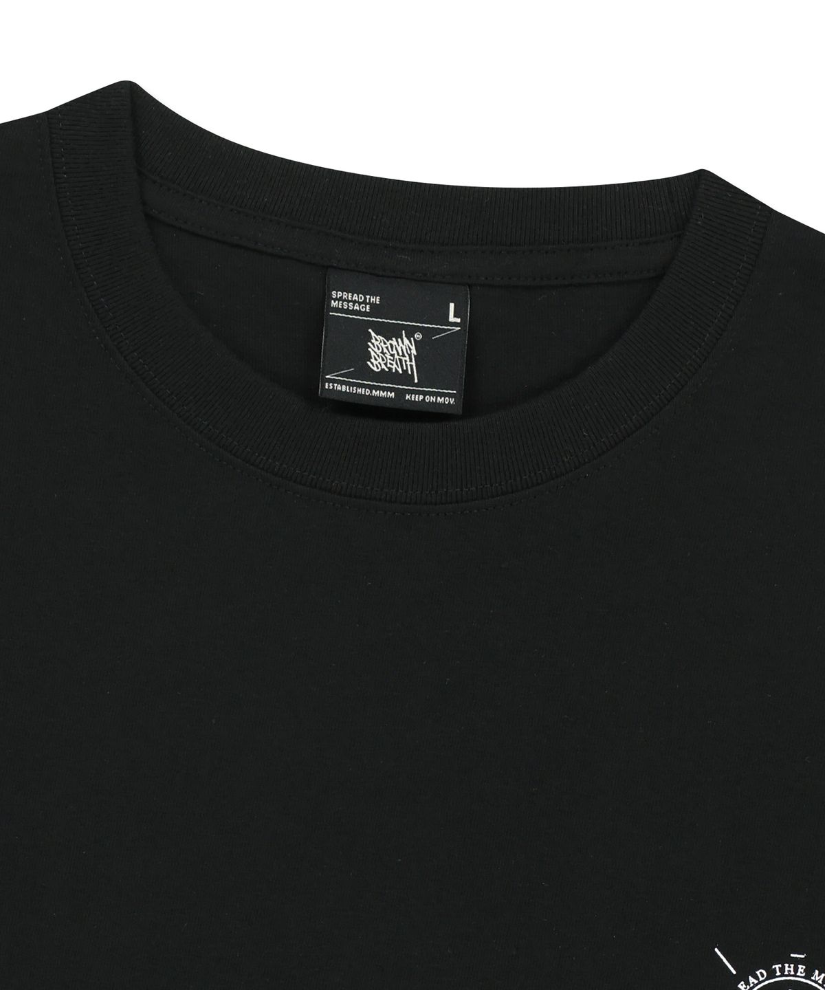 브라운브레스(BROWNBREATH) STAMP TAG LONGSLEEVE - BLACK