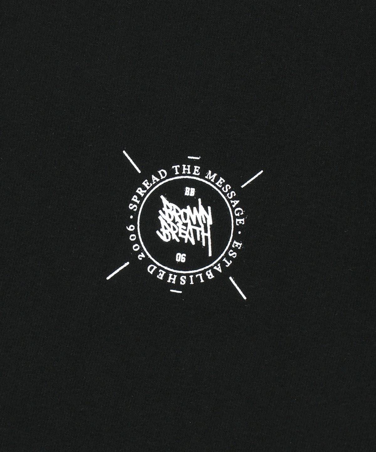 브라운브레스(BROWNBREATH) STAMP TAG LONGSLEEVE - BLACK