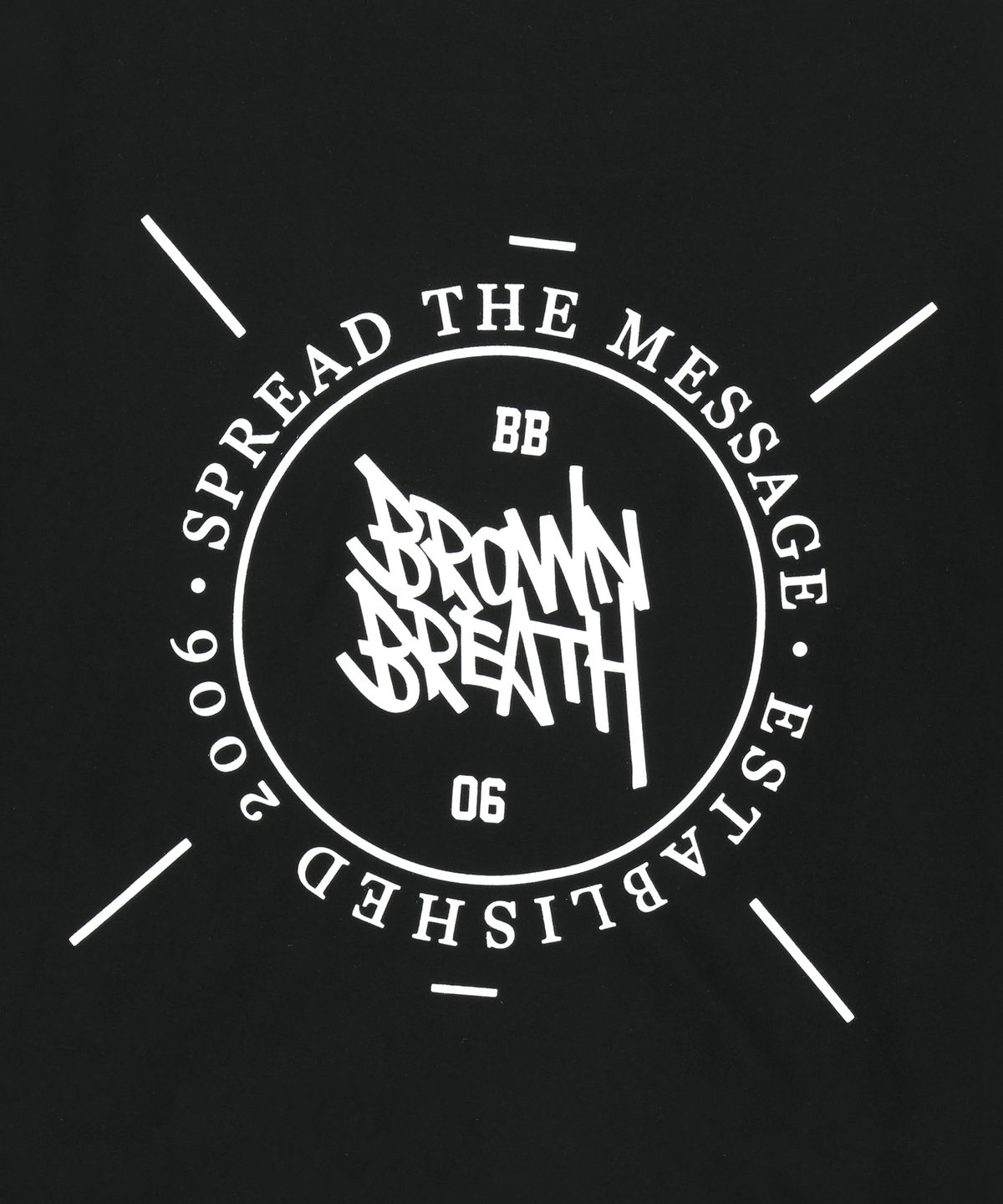 브라운브레스(BROWNBREATH) STAMP TAG LONGSLEEVE - BLACK