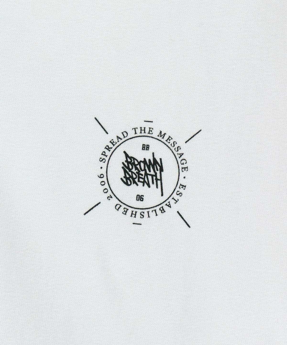 브라운브레스(BROWNBREATH) STAMP TAG LONGSLEEVE - WHITE