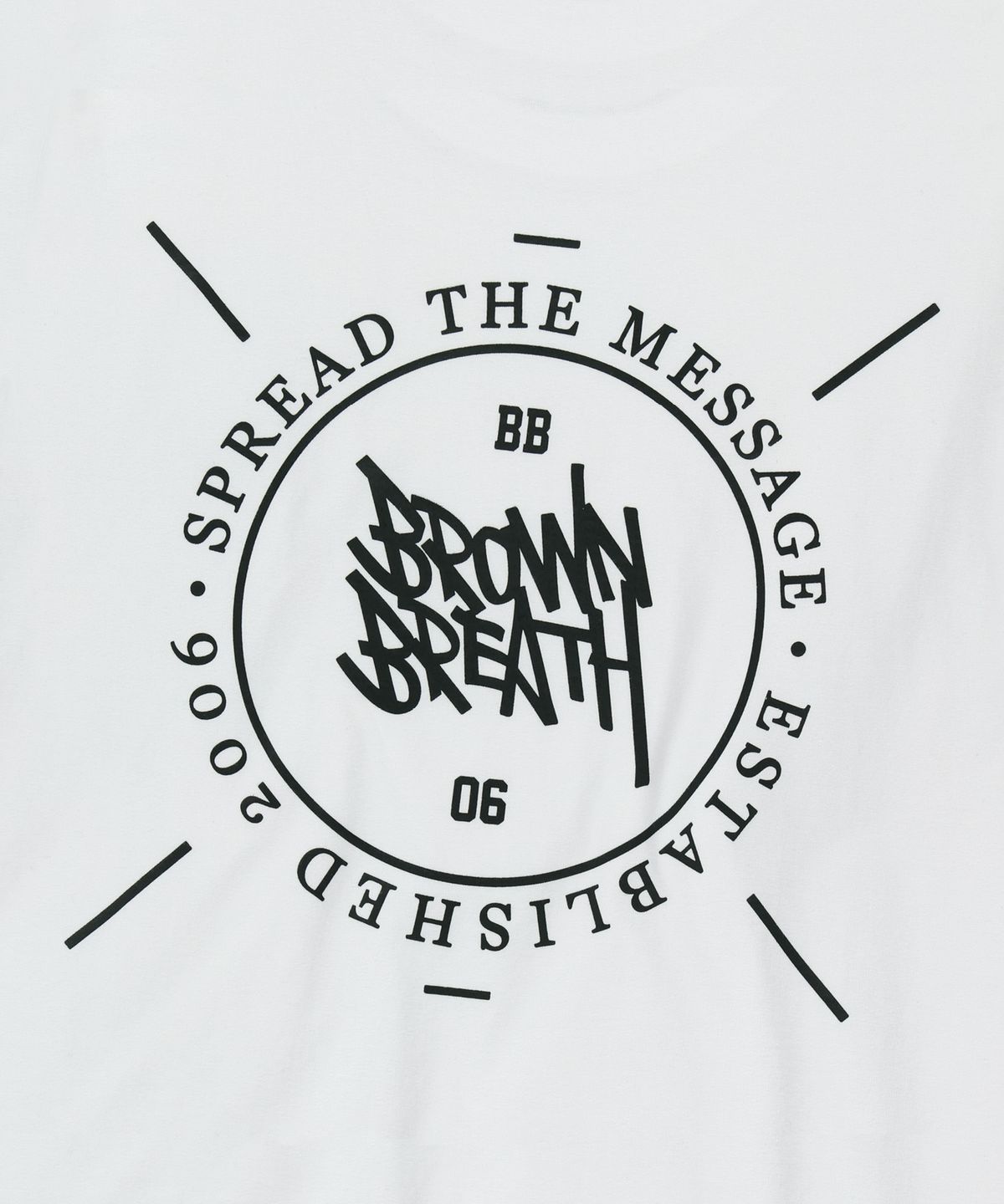브라운브레스(BROWNBREATH) STAMP TAG LONGSLEEVE - WHITE