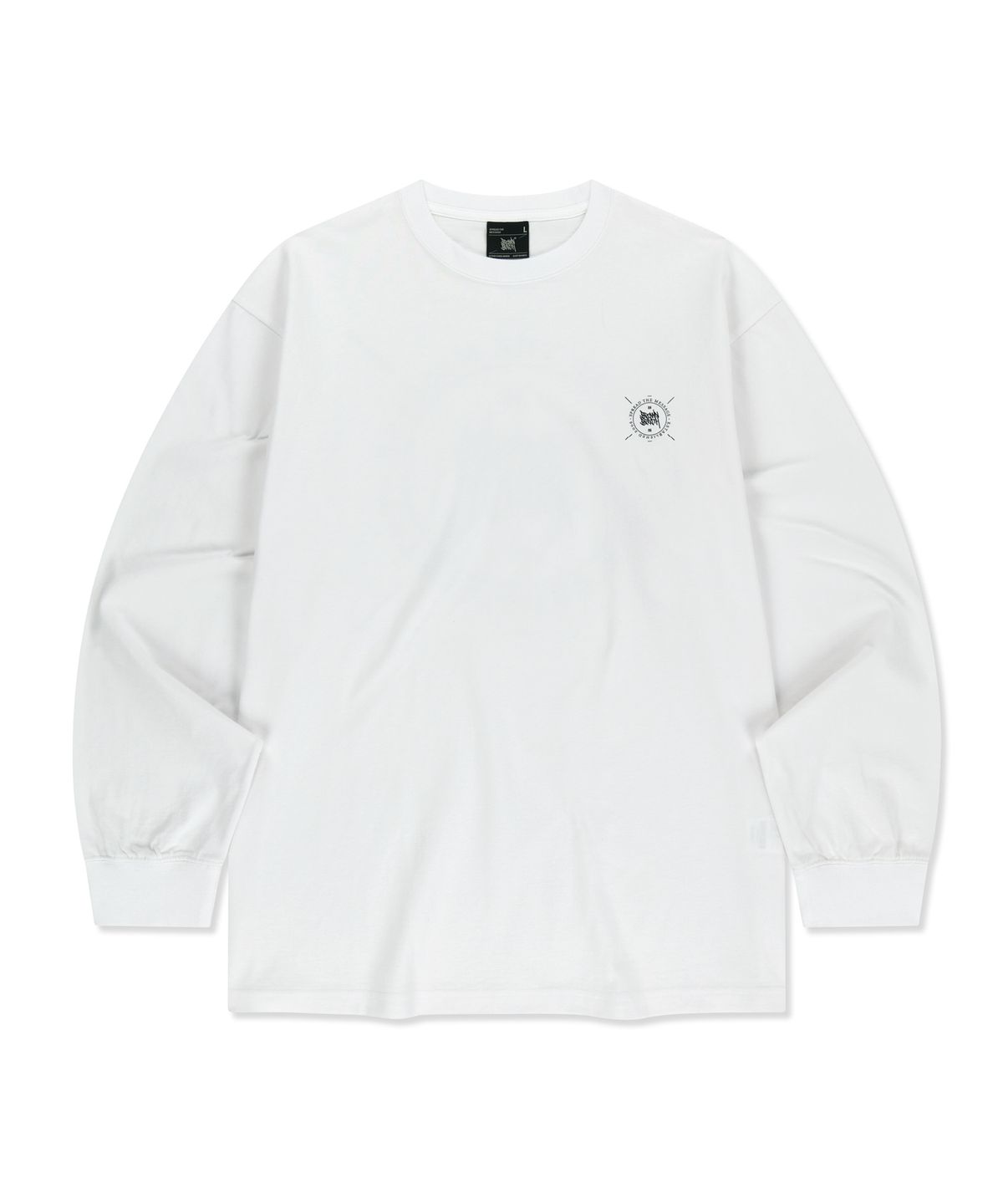 브라운브레스(BROWNBREATH) STAMP TAG LONGSLEEVE - WHITE