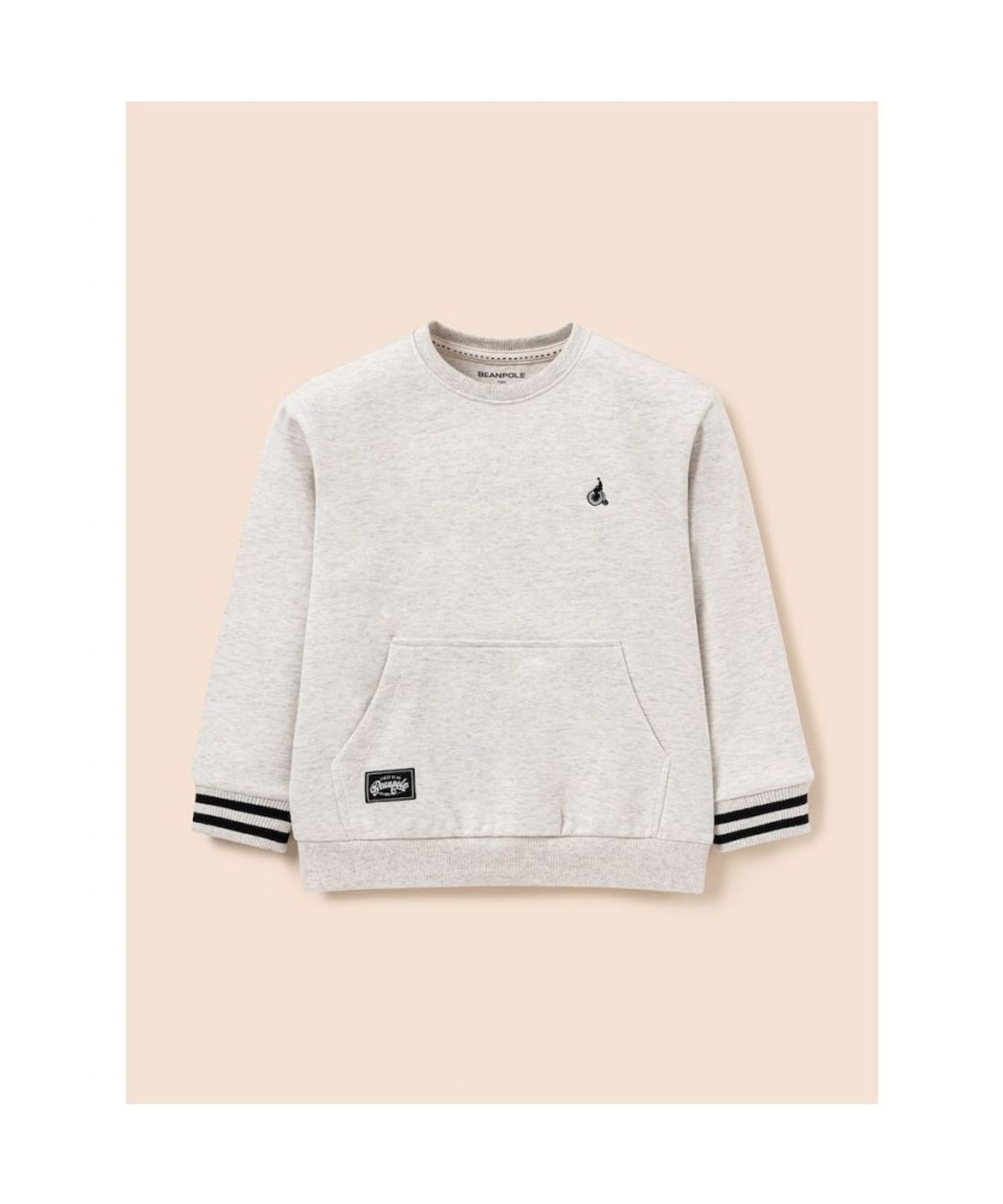 빈폴 키즈(BEANPOLE KIDS) 캥거루포켓 스웨트 셔츠 상하세트  베이지 (BI6141U11A)
