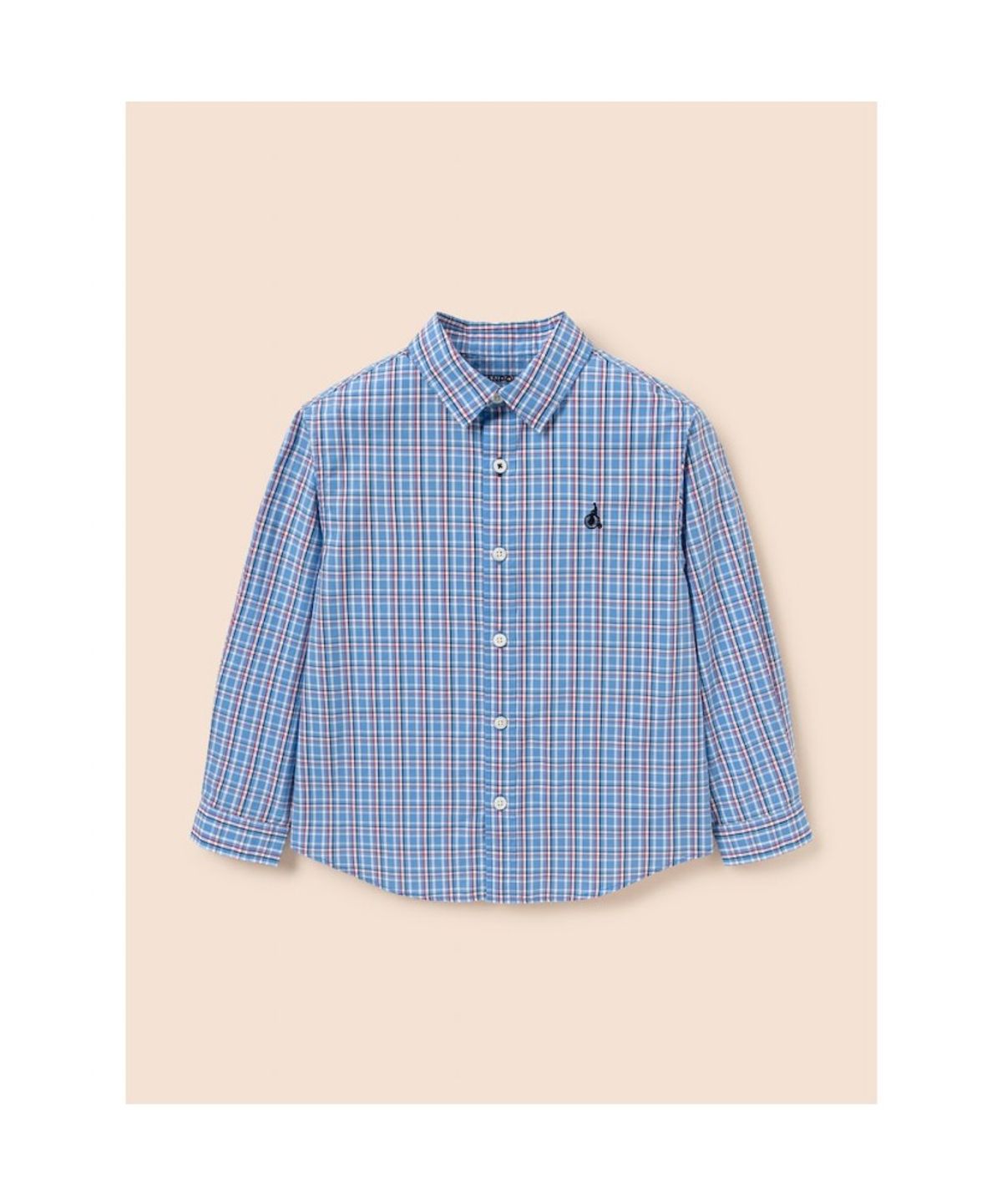빈폴 키즈(BEANPOLE KIDS) 클래식 체크 셔츠  블루 (BI6164U05P)