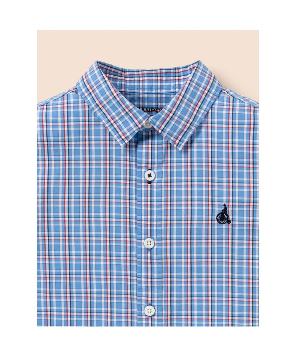 빈폴 키즈(BEANPOLE KIDS) 클래식 체크 셔츠  블루 (BI6164U05P)