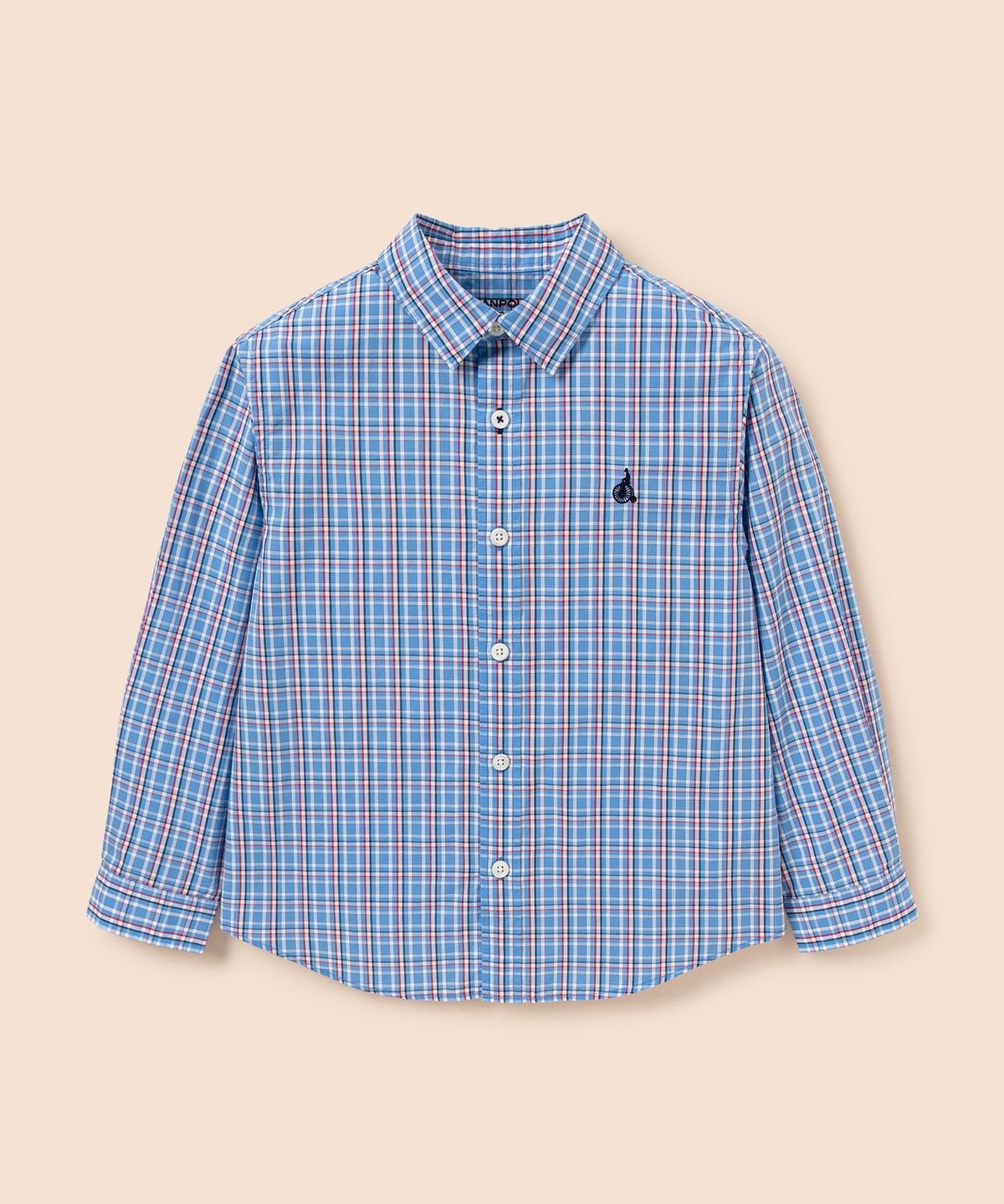 빈폴 키즈(BEANPOLE KIDS) 클래식 체크 셔츠  블루 (BI6164U05P)