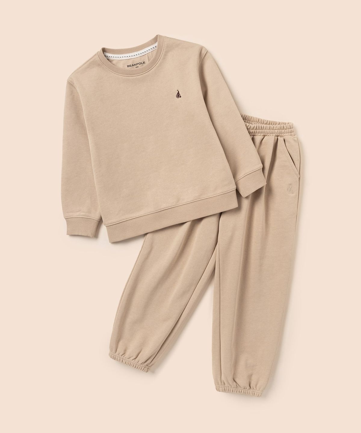 빈폴 키즈(BEANPOLE KIDS) 그래픽 포인트 상하세트  베이지 (BI6141U04A) (BI6141U04A)