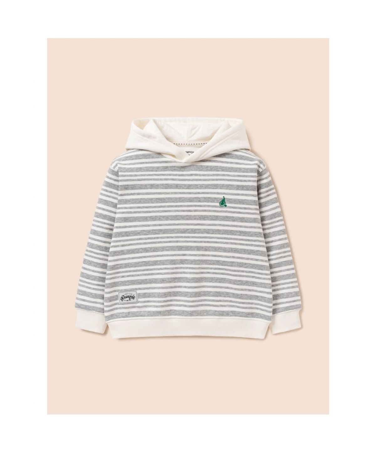 빈폴 키즈(BEANPOLE KIDS) 스트라이프 후드 스웨트 셔츠 상하세트  그레이 (BI6141U123)