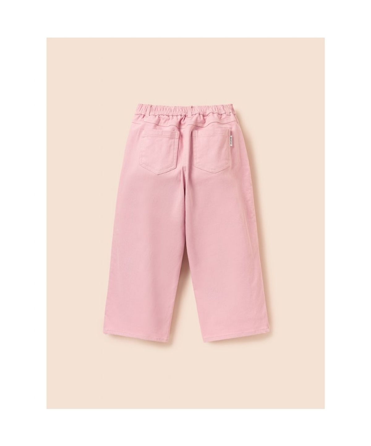 빈폴 키즈(BEANPOLE KIDS) 여아 핑크 세미 와이드 데님 팬츠  라이트 핑크 (BI6121G03Y)