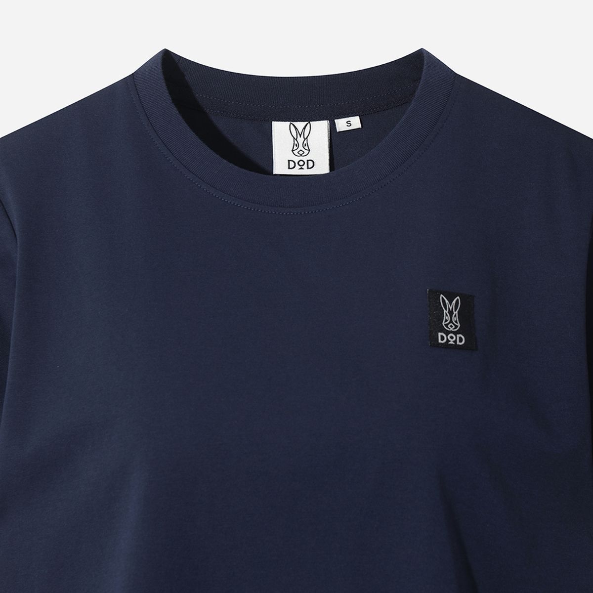 디오디(DOD) 여성) 래빗 반팔 티셔츠(NAVY)