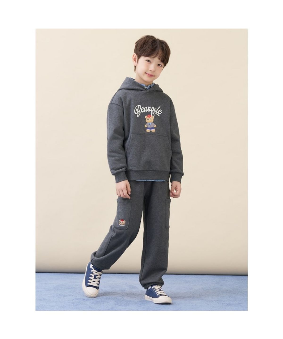 빈폴 키즈(BEANPOLE KIDS) 포켓 스웨트 조거 팬츠  애쉬 (BI6121U034)