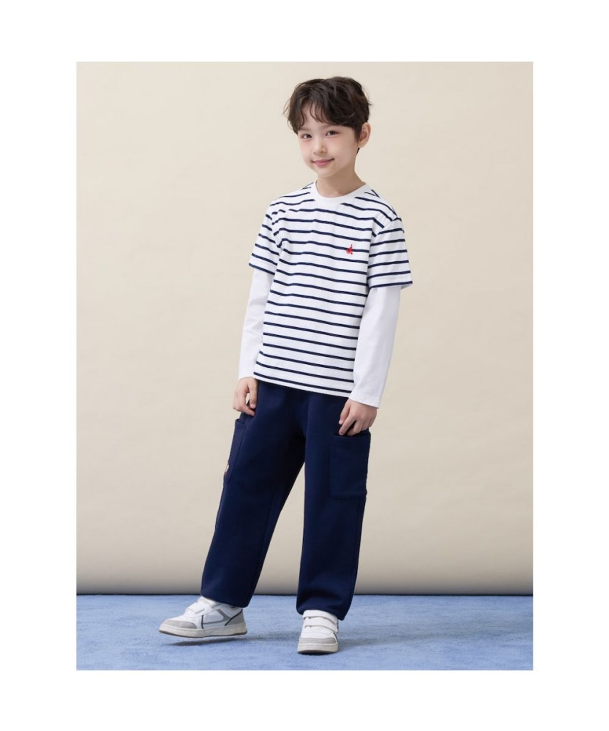 빈폴 키즈(BEANPOLE KIDS) 포켓 스웨트 조거 팬츠  네이비 (BI6121U03R)