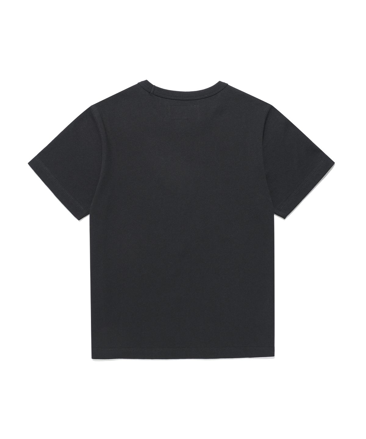 에이카화이트(AECA) (Woman) AECA SYMBOL FELT HALF SLEEVE TEE-BLACK
