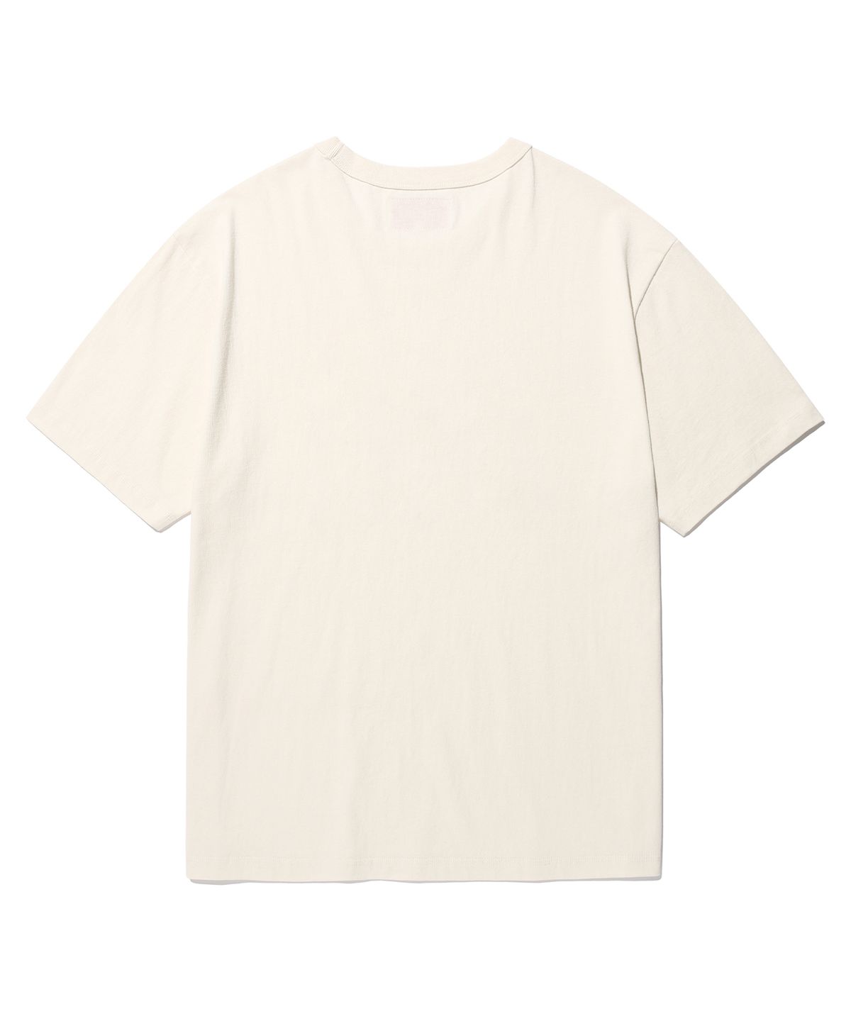 에이카화이트(AECA) AECA SYMBOL FELT HALF SLEEVE TEE-ECRU