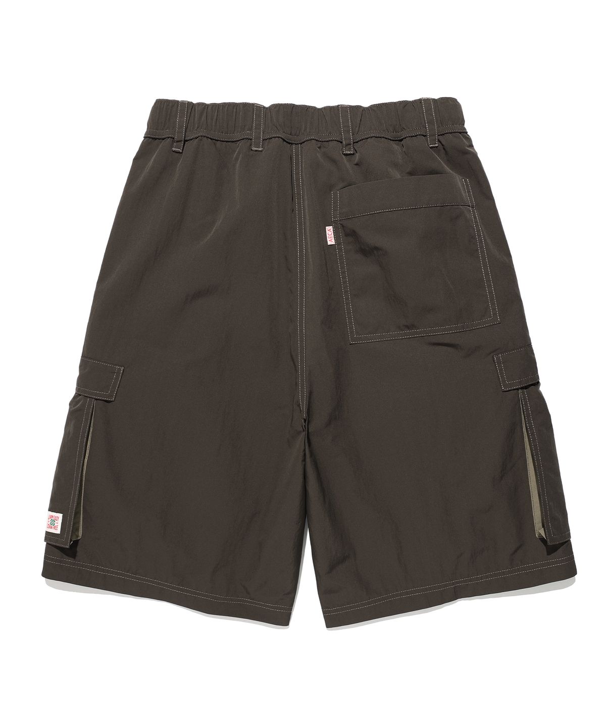 에이카화이트(AECA) NYLON UTILITY CARGO SHORTS-BROWN
