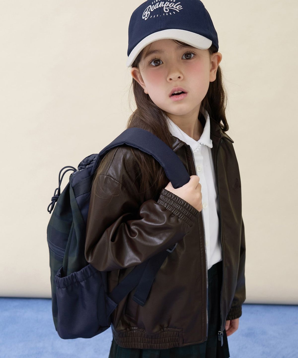 빈폴 키즈(BEANPOLE KIDS) 빈폴 자수 볼캡 모자  네이비 (BI618BU02R)