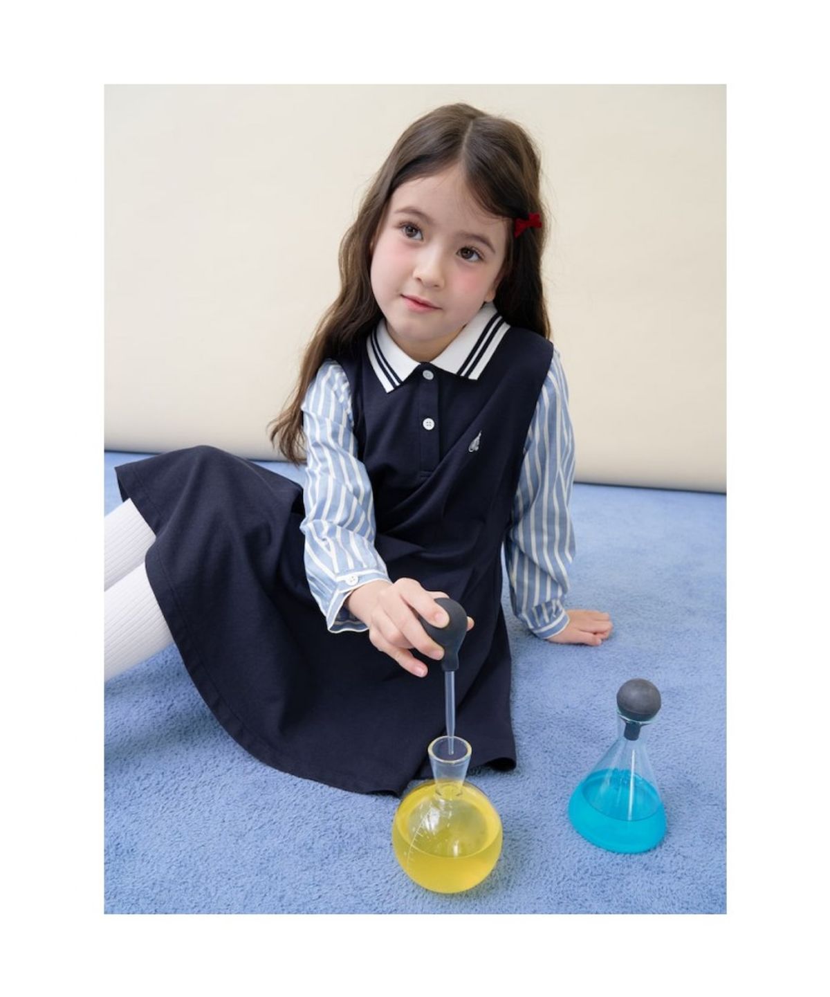 빈폴 키즈(BEANPOLE KIDS) 신학기 스쿨룩 피케 원피스  네이비 (BI6171G03R)