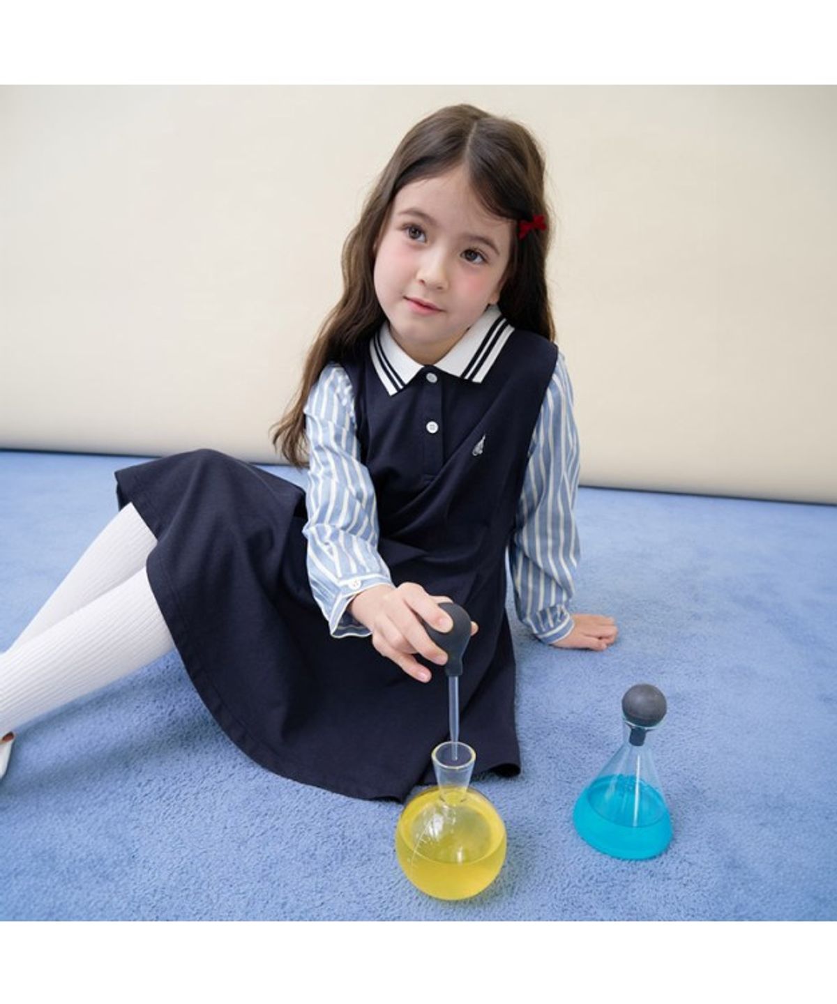 빈폴 키즈(BEANPOLE KIDS) 신학기 스쿨룩 피케 원피스  네이비 (BI6171G03R)