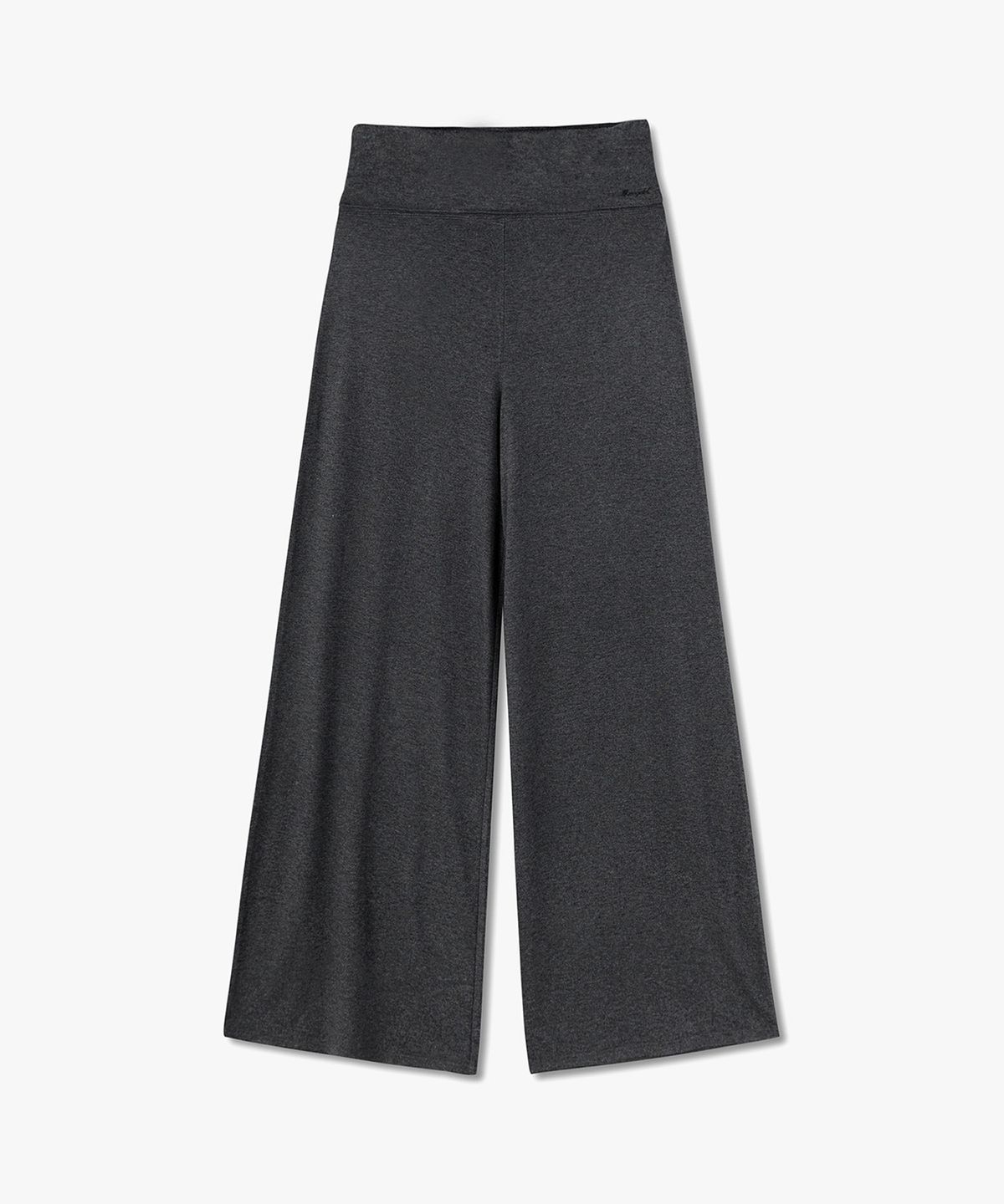 몽돌(MONGDOL) 폴더블 밴딩 와이드 팬츠 차콜 MDPT083CHARCOAL