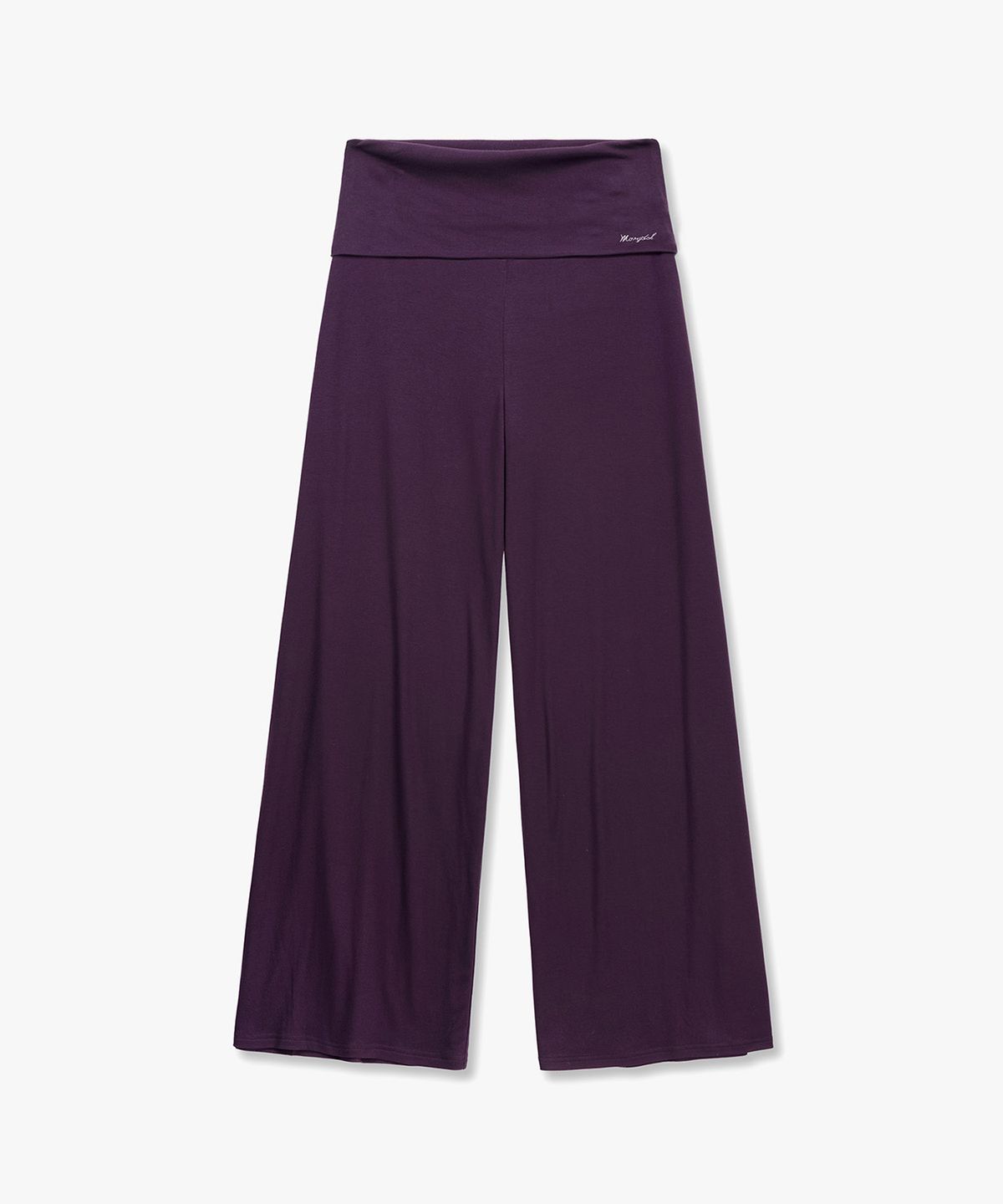 몽돌(MONGDOL) 폴더블 밴딩 와이드 팬츠 바이올렛 MDPT083VIOLET