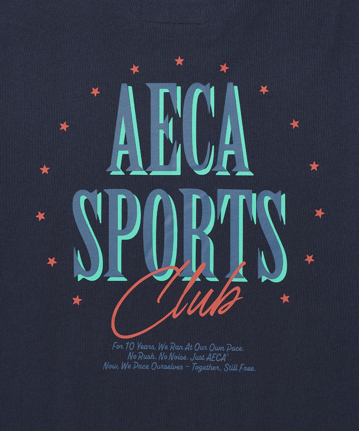 에이카화이트(AECA) SPORTS CLUB RINGER HALF SLEEVE TEE-NAVY