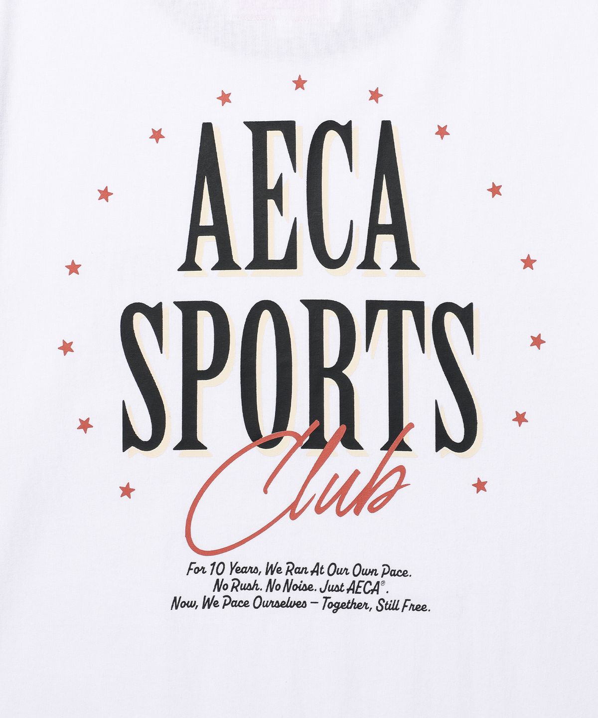 에이카화이트(AECA) SPORTS CLUB RINGER HALF SLEEVE TEE-WHITE