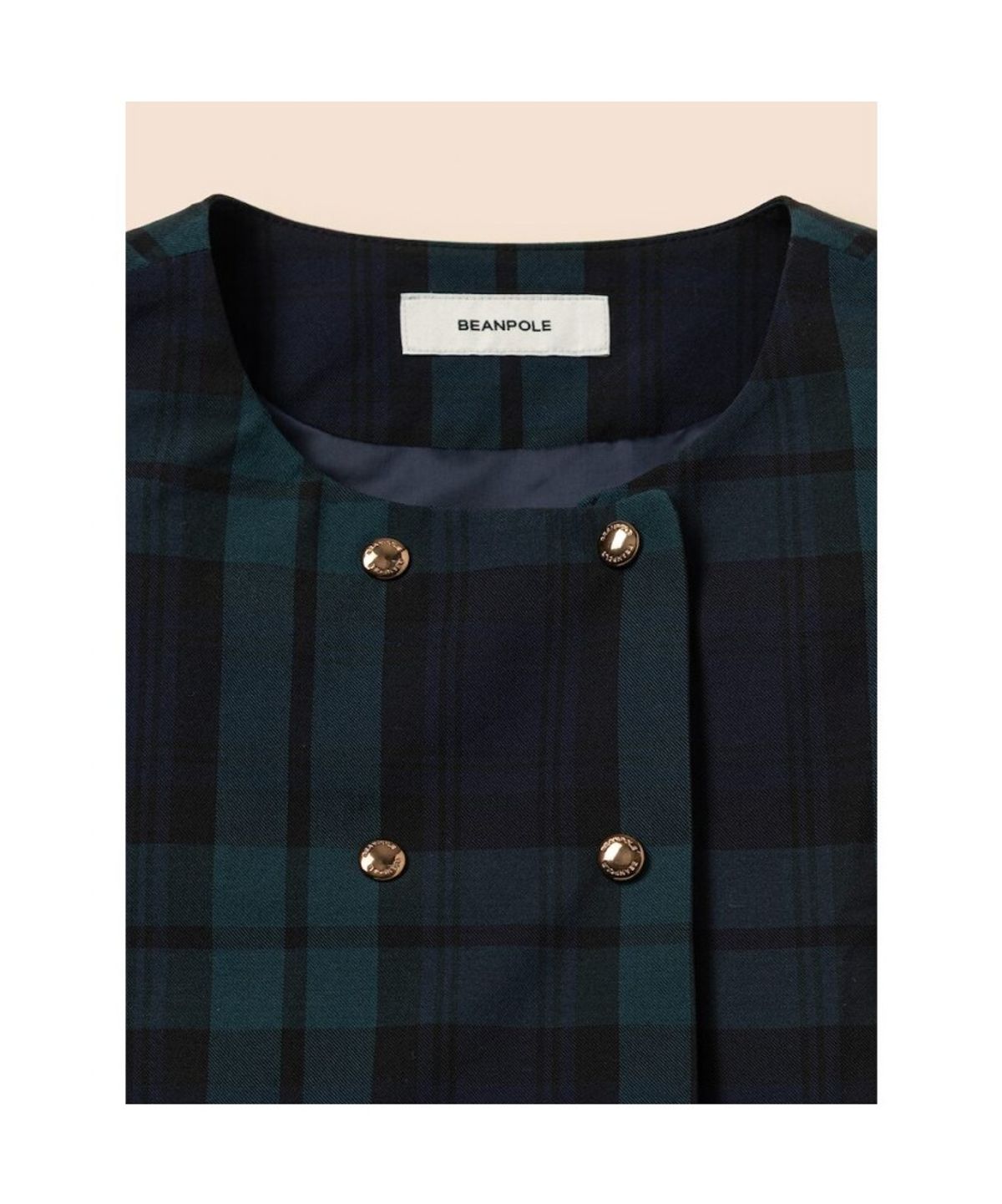 빈폴 키즈(BEANPOLE KIDS) 체크 스쿨룩 베스트형 원피스  그린 (BI6171G04M) (BI6171G04M)