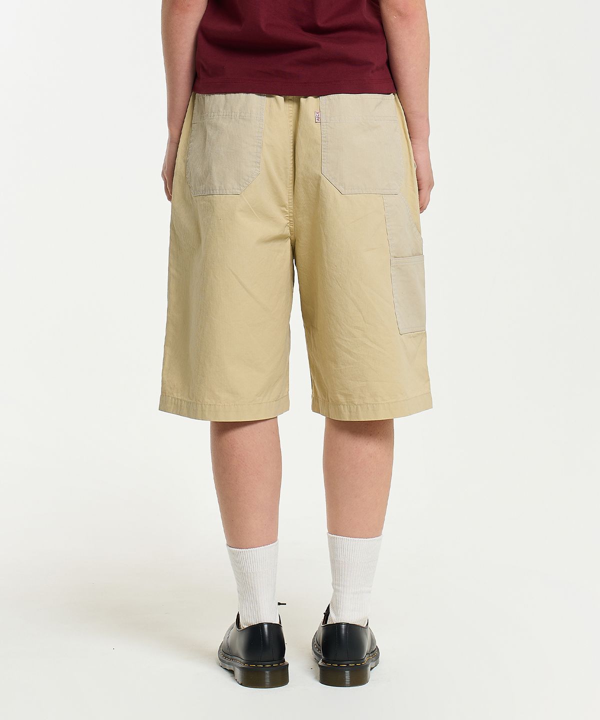 에이카화이트(AECA) DOUBLE KNEE WASHING SHORTS-BEIGE