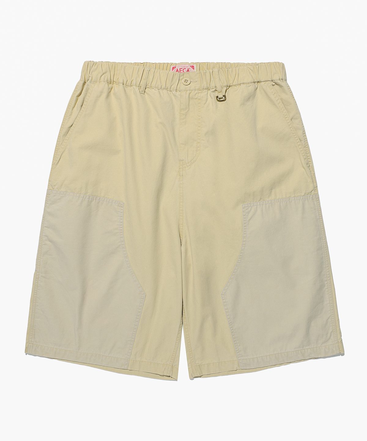 에이카화이트(AECA) DOUBLE KNEE WASHING SHORTS-BEIGE