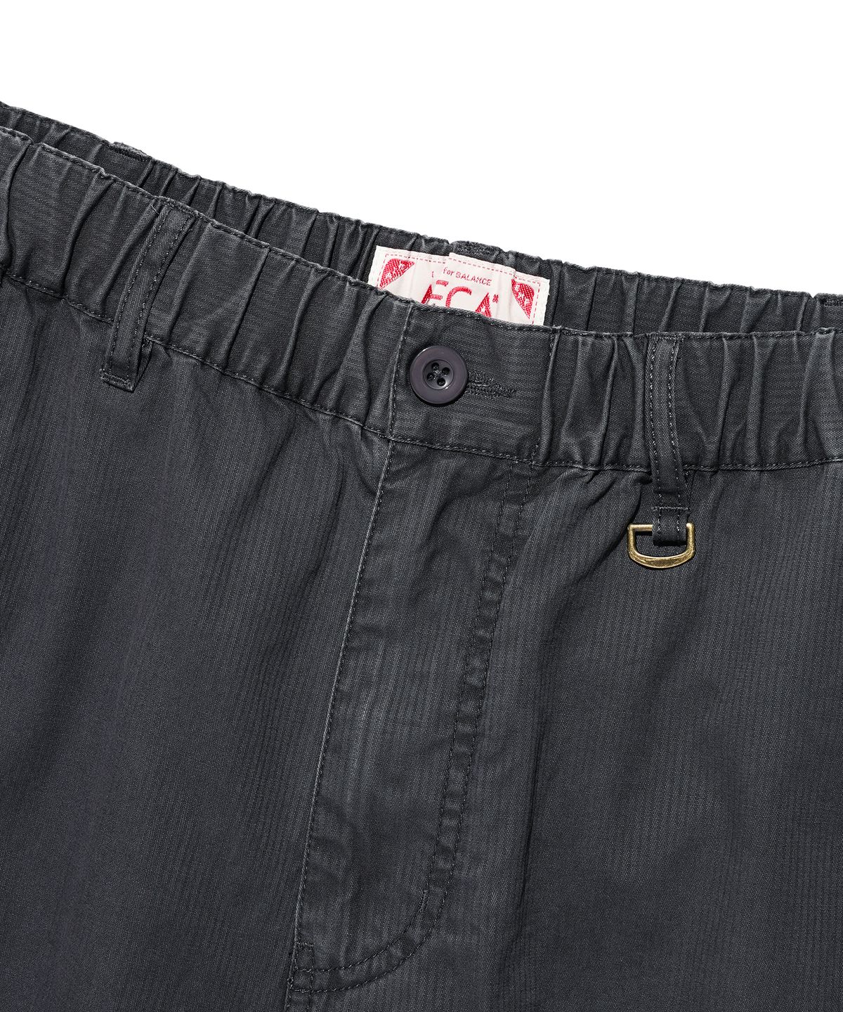 에이카화이트(AECA) DOUBLE KNEE WASHING SHORTS-CHARCOAL