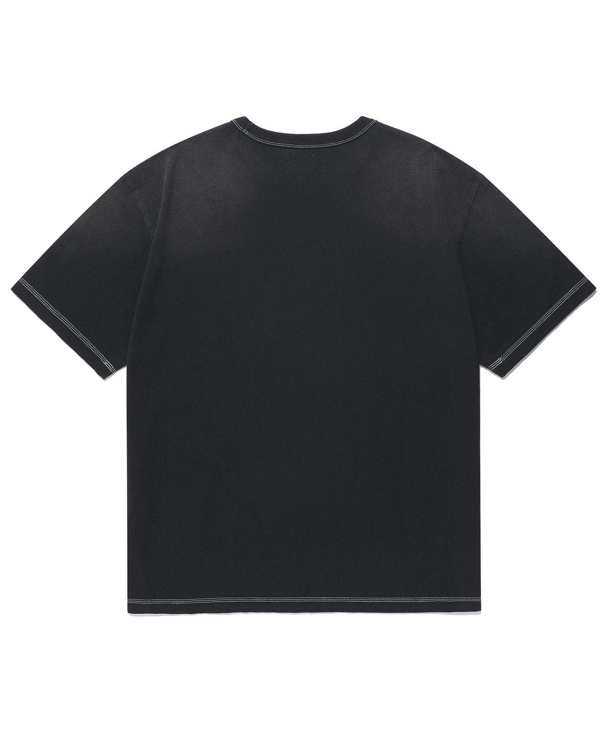 에이카화이트(AECA) AECA HERITAGE GLOBE LOGO HALF SLEEVE TEE-BLACK