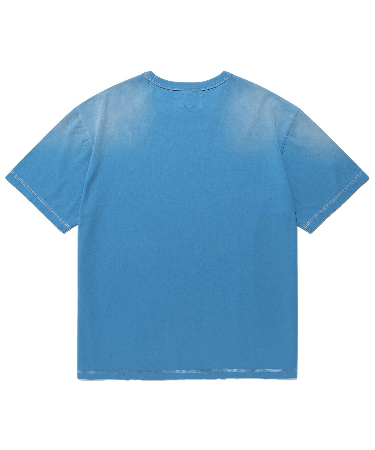 에이카화이트(AECA) AECA HERITAGE GLOBE LOGO HALF SLEEVE TEE-SKY BLUE
