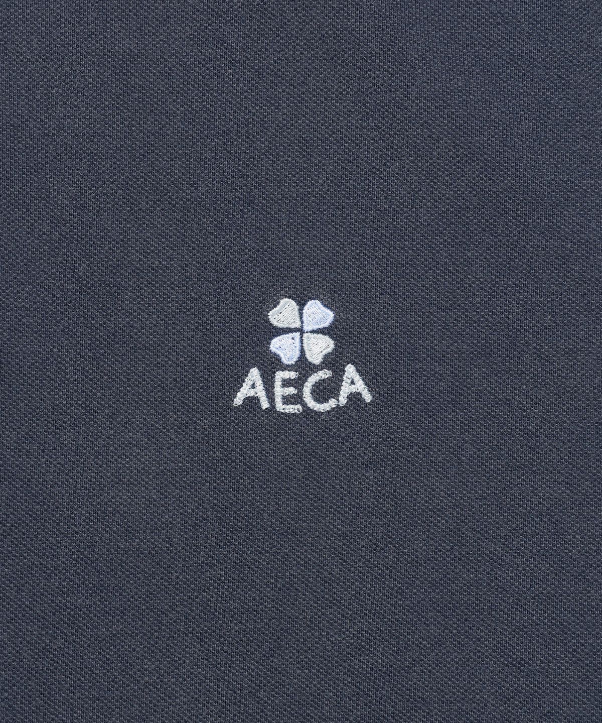 에이카화이트(AECA) AECA SMALL LOGO WASHED HALF SLEEVE PK TEE-BLUE