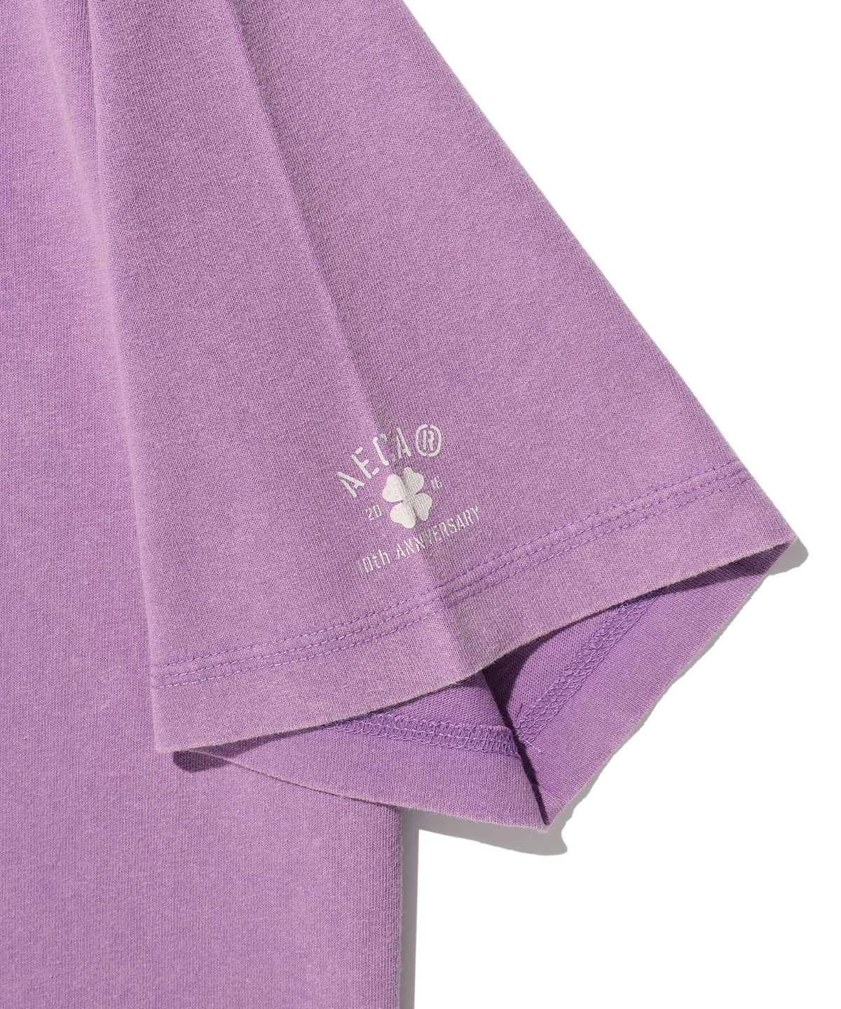 에이카화이트(AECA) (Woman) TEAM AECA POCKET PAINTED HALF SLEEVE TEE-PURPLE