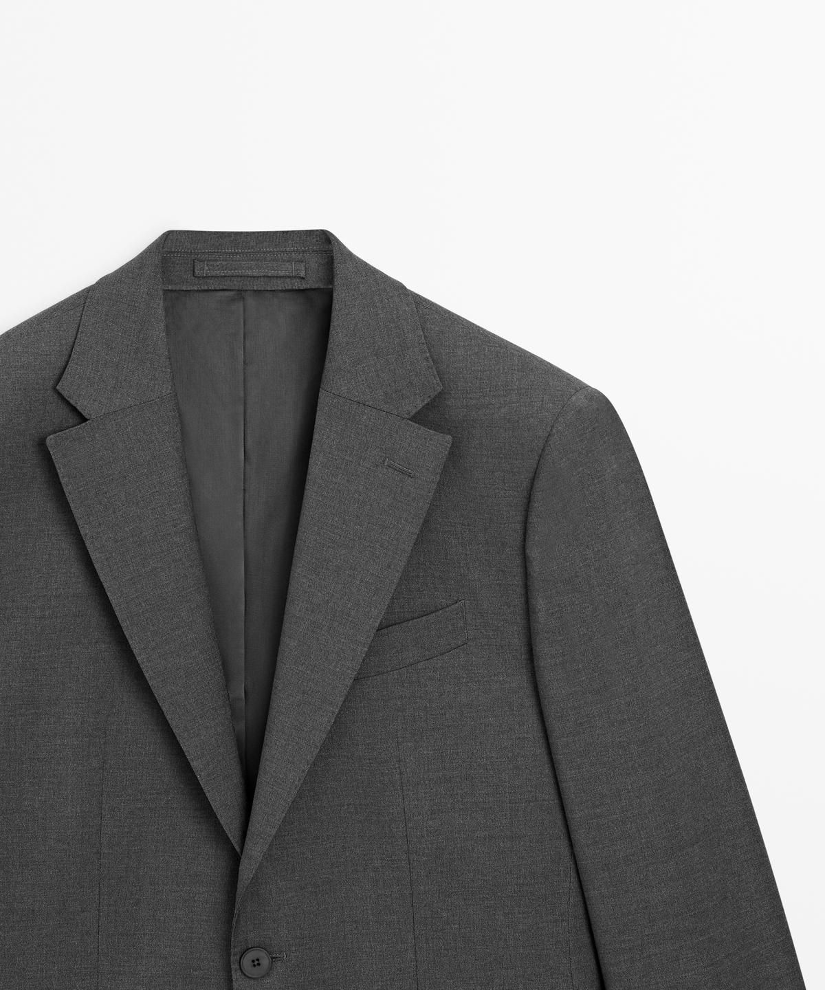 마시모두띠(MASSIMO DUTTI) 100% 쿨 울 수트 블레이저